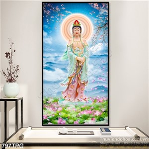 Tranh Phật Quan Âm trang trí đẹp