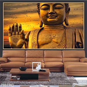 Tranh Phật Tổ bằng đồng