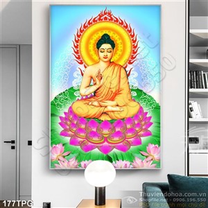 Tranh phật Tổ in lịch