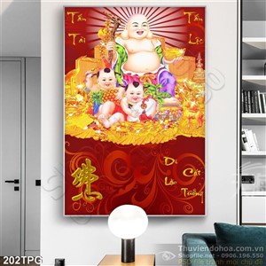Tranh Phật Di Lặc in lịch