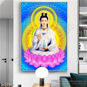 Tranh phật Quan Âm trang trí treo tường
