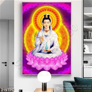 Tranh phật Quan Âm treo tường