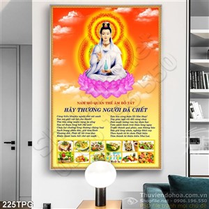 Tranh Phật Quan Âm treo tường