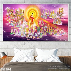 Tranh phật giáo in lịch đẹp
