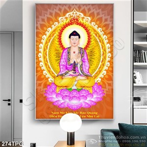 Tranh phật Giáo  in lịch đẹp