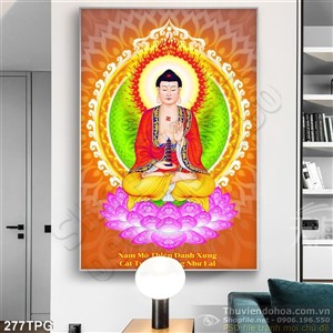 Tranh phật giáo in lịch trang trí