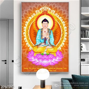 Tranh phật Tổ trang trí dán tường