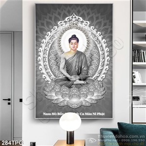Tranh phật Tổ in lịch đẹp