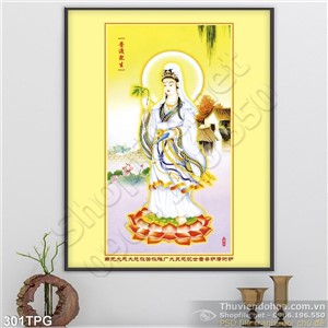 Tranh phật Quan Âm treo tường