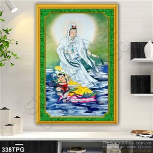 Tranh phật Quan Âm treo tường