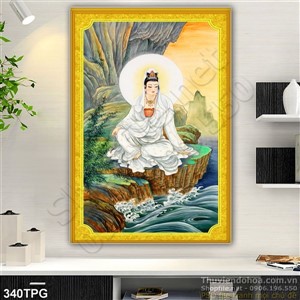 Tranh phật Quan Âm Bồ Tát trang trí