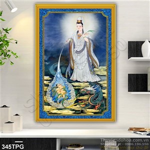 Tranh phật Quan Âm treo tường