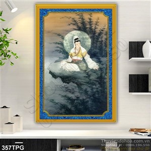 Tranh phật quan Âm treo tường
