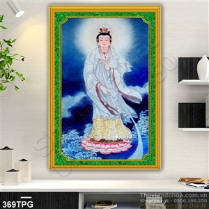 Tranh Quan Âm Bồ Tát treo tường đẹp
