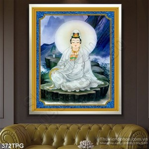 Tranh phật Bồ tát Và hoa sen