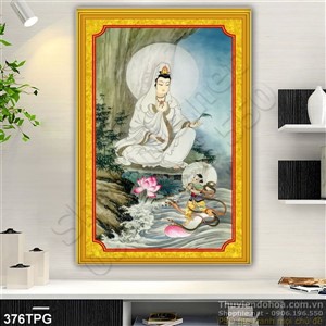 Tranh phật Quan Âm treo tường đẹp