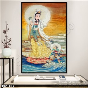 Tranh phật Quan Âm treo tường