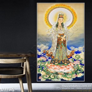 Tranh phật Quan Âm in lịch