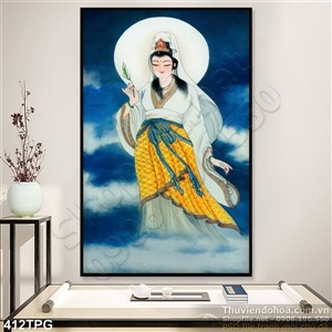 Tranh phật Quan Âm in lịch