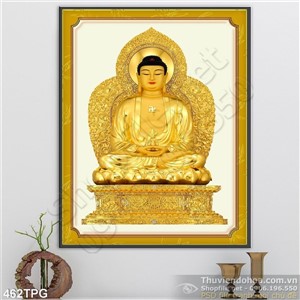 Tranh phật Tổ bằng vàng treo tường