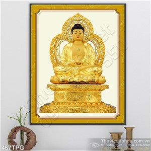 Tranh phật bằng vàng treo tường đẹp