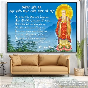 Tranh kinh Phật treo tường
