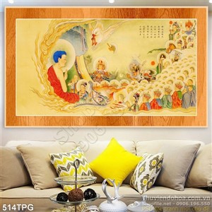 Tranh Phật giáo thư pháp đẹp