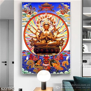 Tranh tượng Phật bằng tay