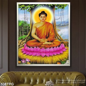 Tranh phật và cây bồ đề