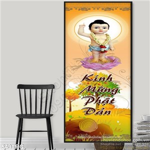 Tranh phật giáo mừng lễ phật Đản