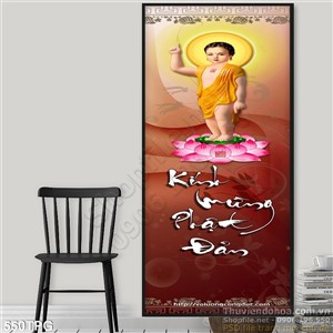 Tranh phật giáo lễ Phật Đản