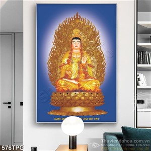 Tranh tượng Phật nghìn tay bằng vàng