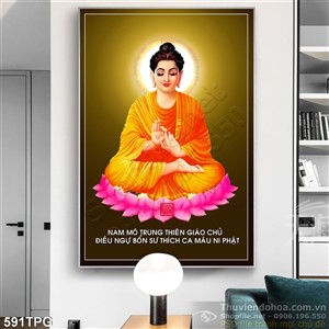 Tranh phật giáo in lịch đẹp