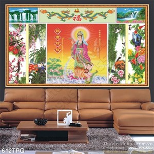 Tranh phật giáo dán tường đẹp