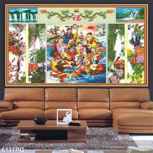 Tranh Bát Tiên treo tường đẹp