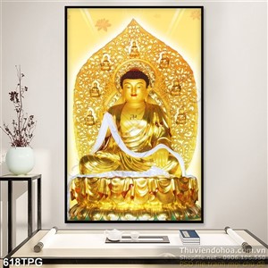 Tranh tượng Phật tổ bằng vàng