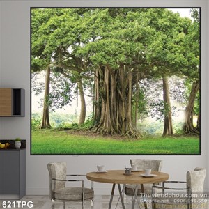 Tranh cây bồ đề