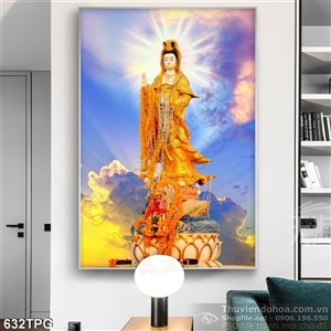 Tranh Phật Quan Thế Âm đẹp