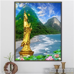 Tranh Phật và biển