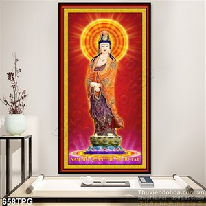 Tranh thờ Phật treo tường Quan Âm Bồ Tát