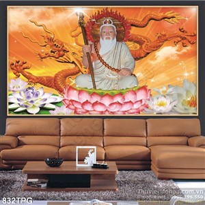 Tranh Phật dán tường trang trí