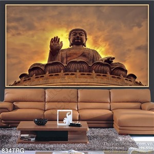 Tranh tượng Phật in 3D treo tường