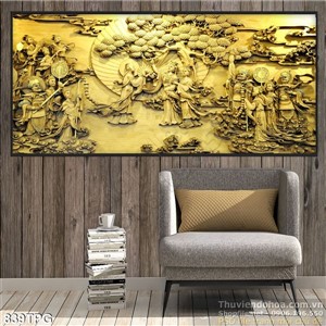 Tranh Phật điêu khắc treo tường