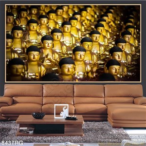 Tranh Phật Giáo trang trí tường độc đáo