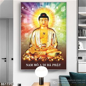 Tranh Phật Tổ Như Lai  in uv
