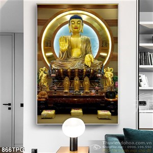 Tranh Phật dán tường cổ điển