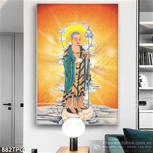 Tranh Phật Địa Tạng Vương Bồ Tát