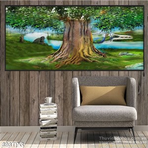 Tranh cây Bồ Đề đẹp