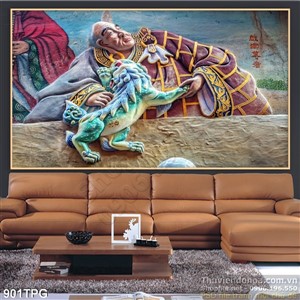 Tranh nghệ thuật điêu khắc tượng Phật