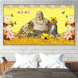 Tranh Phật Di Lạc treo tường